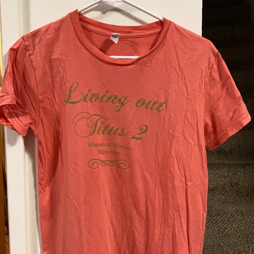 Peach Titus 2 Tee